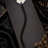 Premium Black Stainless Steel Box Chain Bracelet for Men & Women
