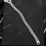 Luxury Silver Stainless Steel Box Chain Bracelet