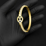 Luxury Gold Plated Crystal Bracelet for Women | Premium Stainless Steel Designer Bangle
