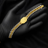 Two-Tone Gold & Silver Link Bracelet