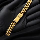 Gold Crown Jubilee Link Bracelet