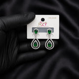 Crystal Teardrop Halo Earrings